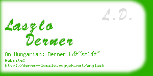 laszlo derner business card